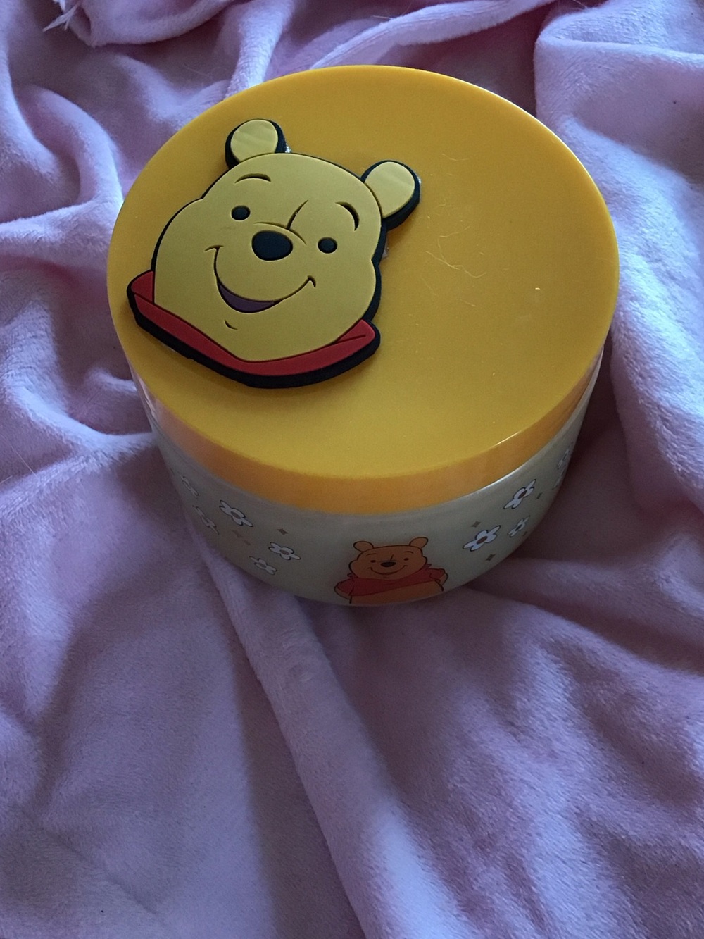 Disney Yellow Winnie the Pooh Kids Accessory Jar